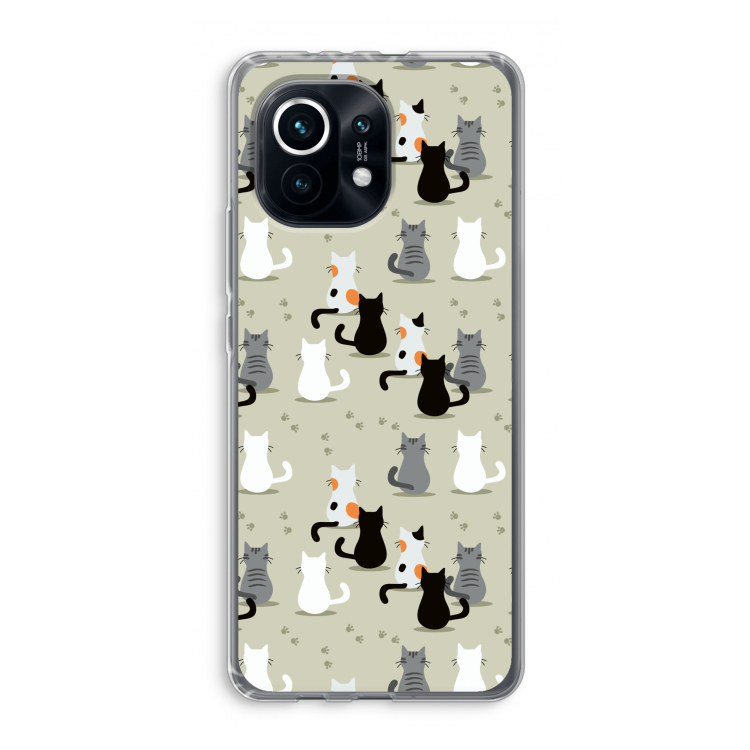 Katten: Xiaomi Mi 11 Transparant Hoesje