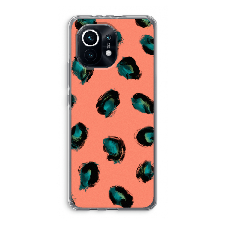 Pink Cheetah: Xiaomi Mi 11 Transparant Hoesje