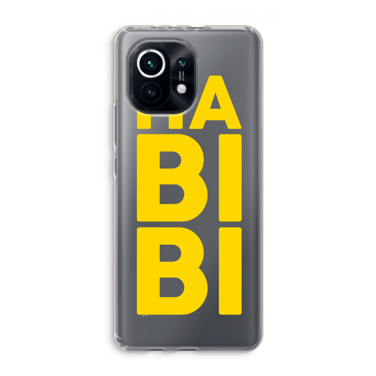 Habibi Blue: Xiaomi Mi 11 Transparant Hoesje