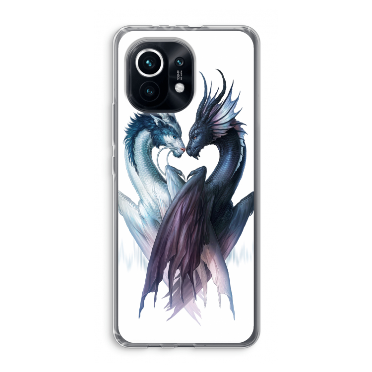 Yin Yang Dragons: Xiaomi Mi 11 Transparant Hoesje