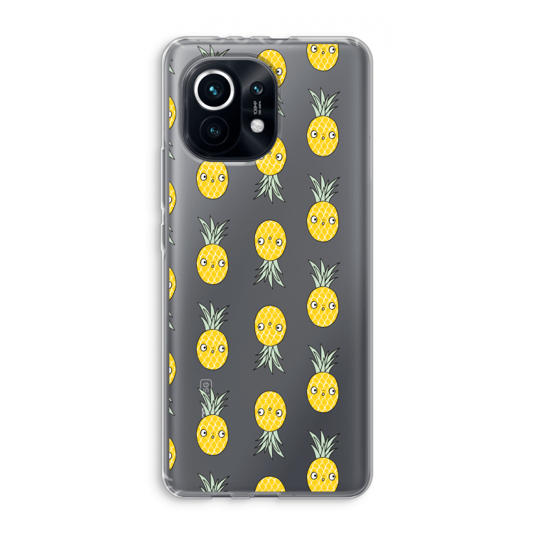 Ananas: Xiaomi Mi 11 Transparant Hoesje