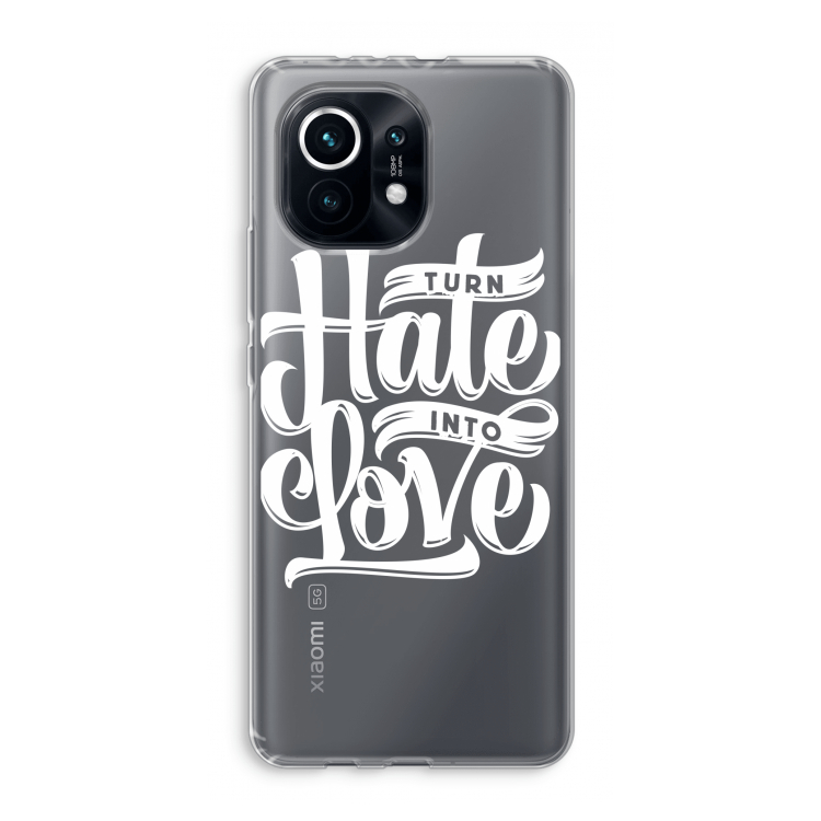 Turn hate into love: Xiaomi Mi 11 Transparant Hoesje