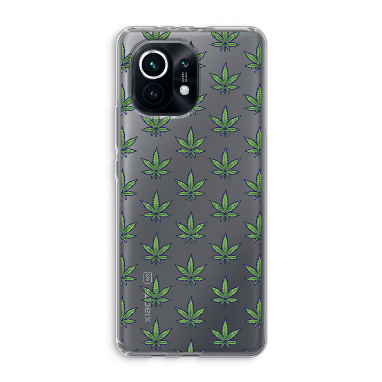 Weed: Xiaomi Mi 11 Transparant Hoesje