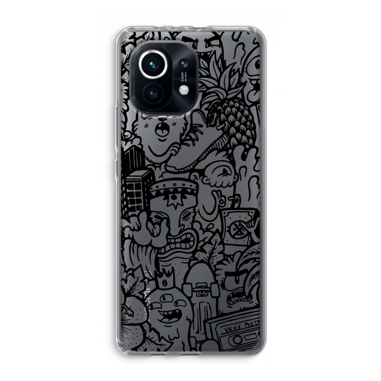 Vexx Black Mixtape: Xiaomi Mi 11 Transparant Hoesje
