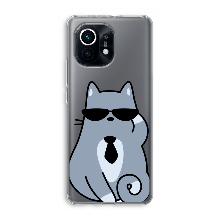 Cool cat: Xiaomi Mi 11 Transparant Hoesje