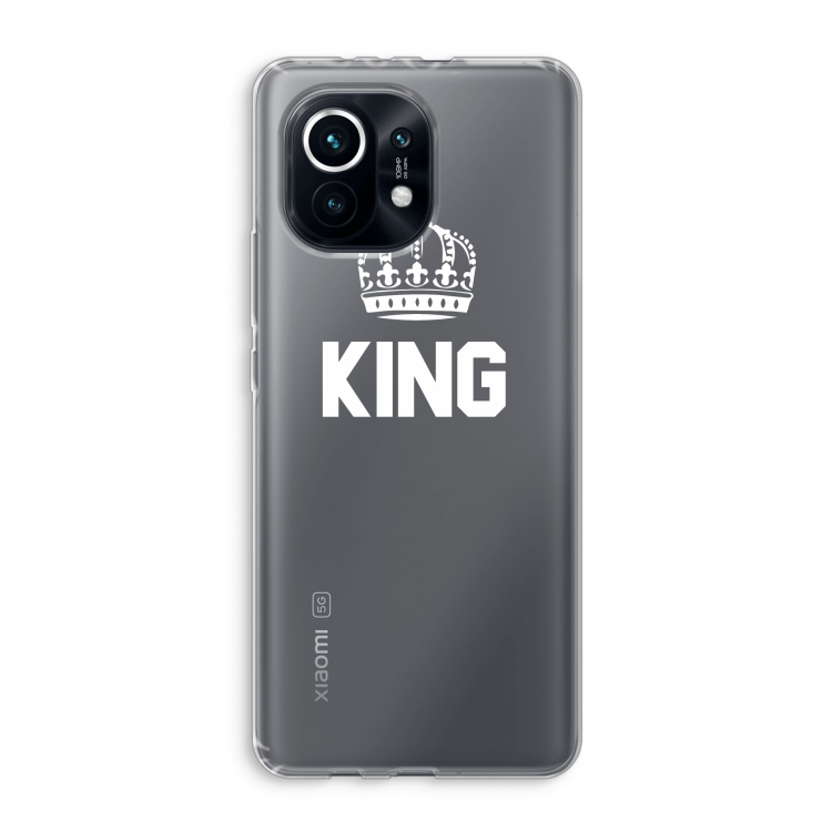 King zwart: Xiaomi Mi 11 Transparant Hoesje