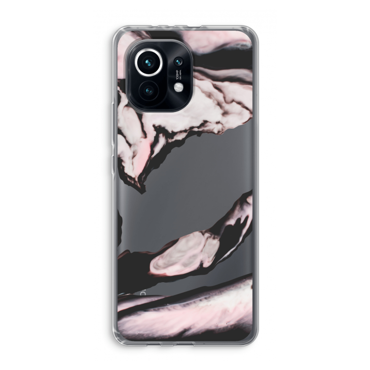 Roze stroom: Xiaomi Mi 11 Transparant Hoesje