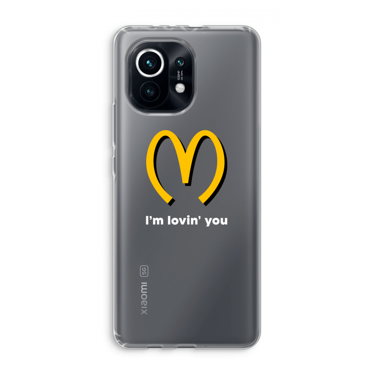 I'm lovin' you: Xiaomi Mi 11 Transparant Hoesje