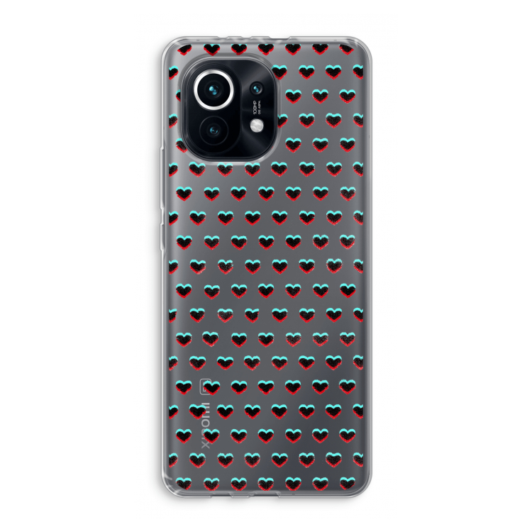 Hartjes: Xiaomi Mi 11 Transparant Hoesje