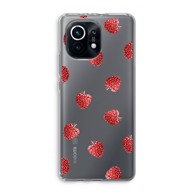 Framboosjes: Xiaomi Mi 11 Transparant Hoesje