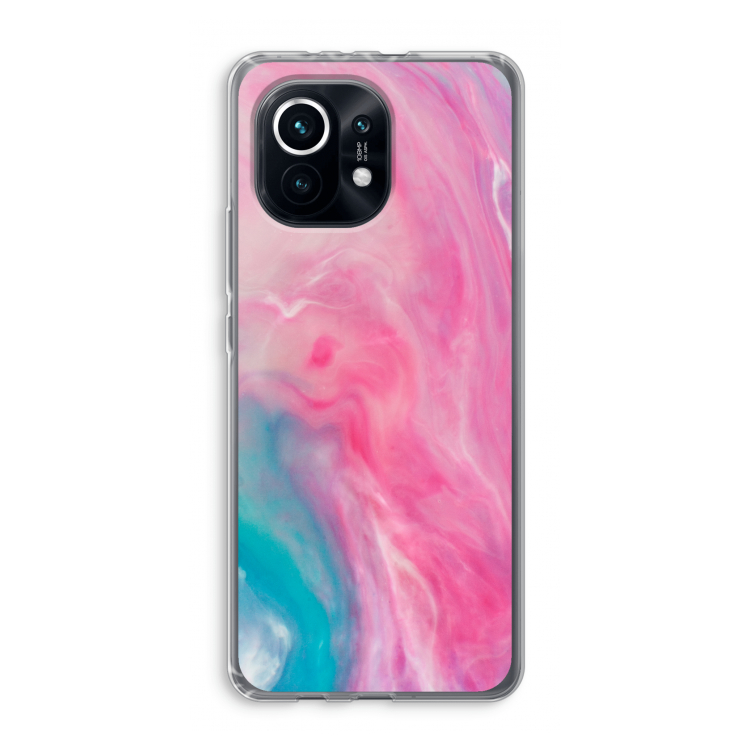 Roze explosie: Xiaomi Mi 11 Transparant Hoesje