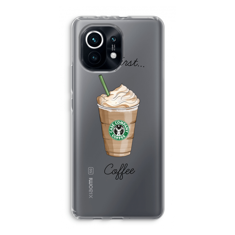 But first coffee: Xiaomi Mi 11 Transparant Hoesje