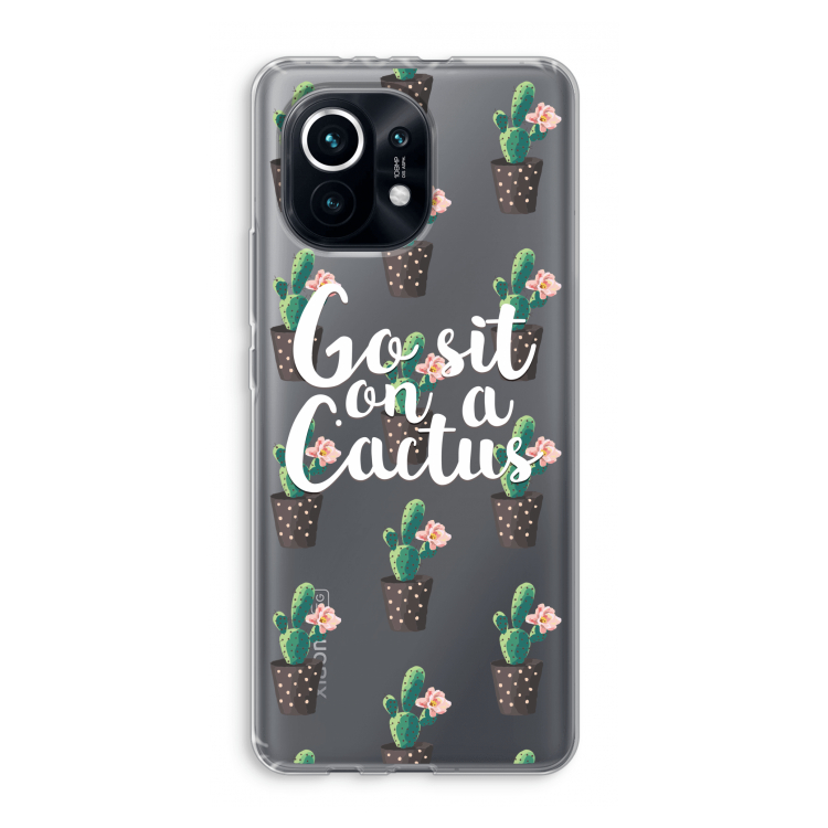 Cactus quote: Xiaomi Mi 11 Transparant Hoesje