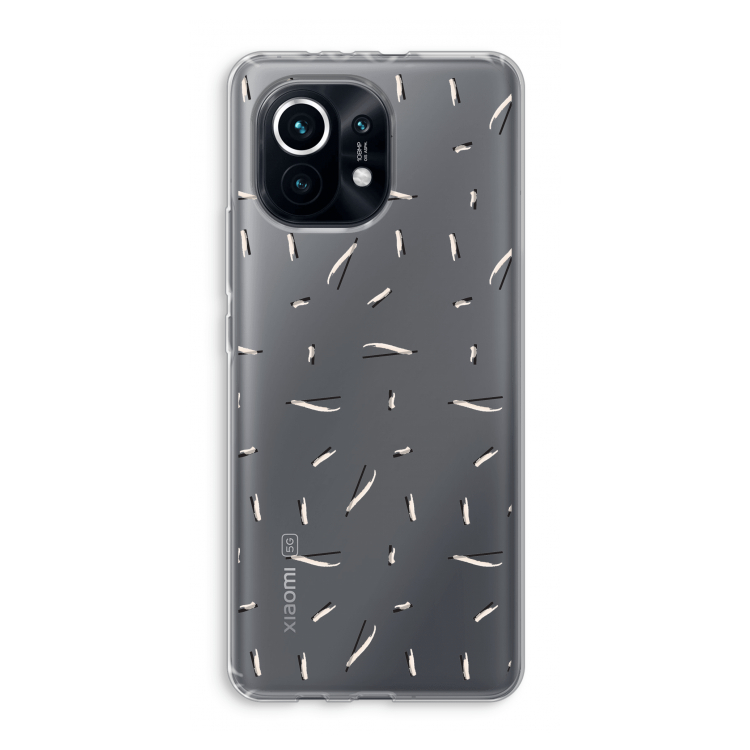 Hipster stripes: Xiaomi Mi 11 Transparant Hoesje