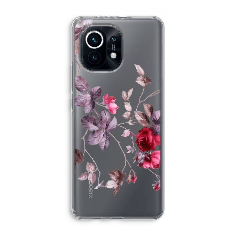 Mooie bloemen: Xiaomi Mi 11 Transparant Hoesje
