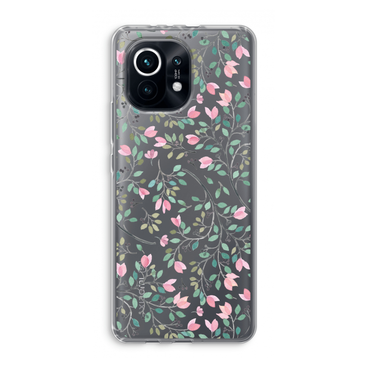Sierlijke bloemen: Xiaomi Mi 11 Transparant Hoesje