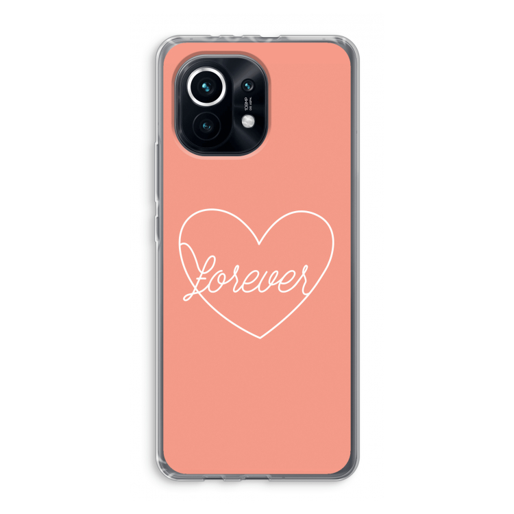 Forever heart: Xiaomi Mi 11 Transparant Hoesje