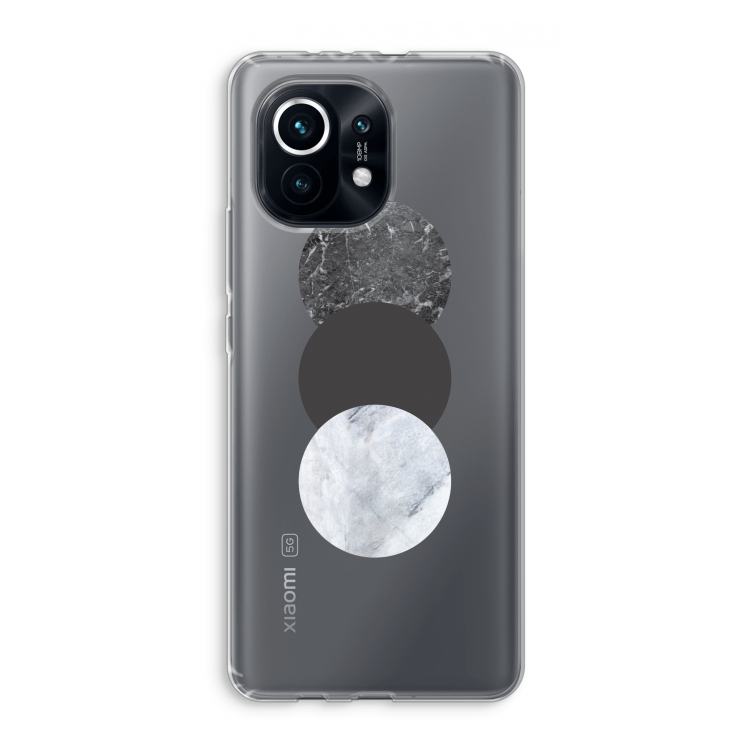 Marmeren cirkels: Xiaomi Mi 11 Transparant Hoesje