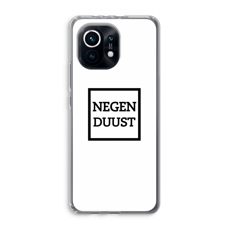 Negenduust vierkant: Xiaomi Mi 11 Transparant Hoesje