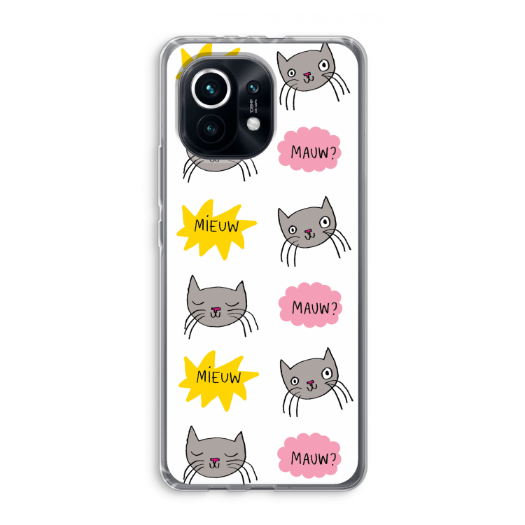 Meow: Xiaomi Mi 11 Transparant Hoesje