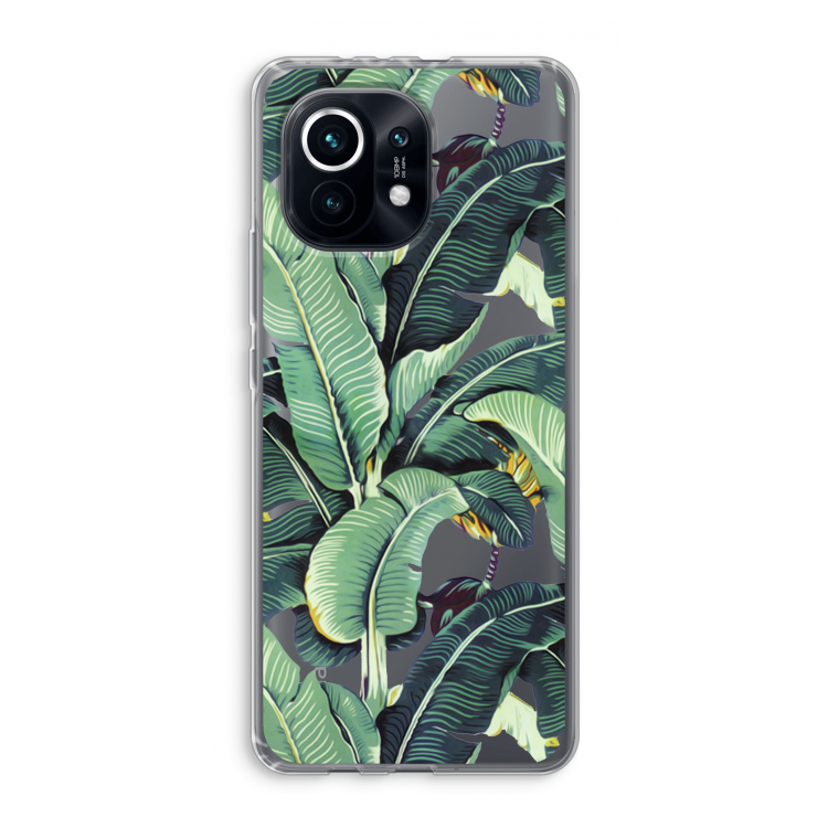 Bananenbladeren: Xiaomi Mi 11 Transparant Hoesje