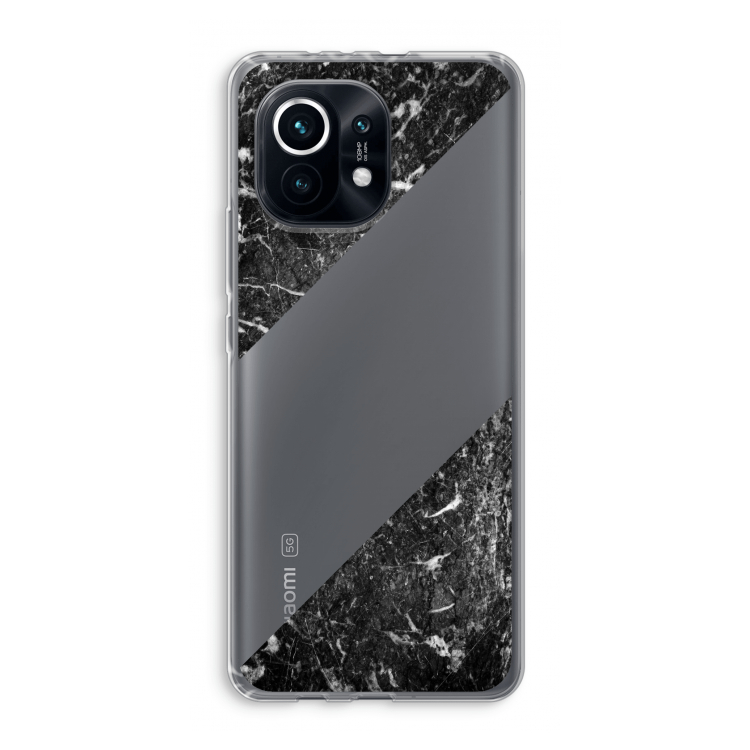 Zwart marmer: Xiaomi Mi 11 Transparant Hoesje