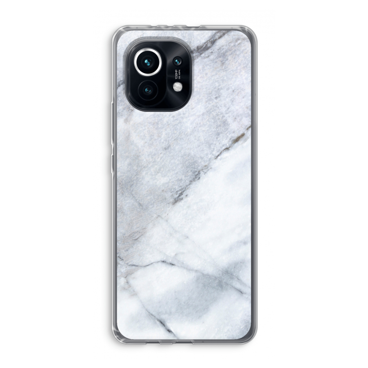 Witte marmer: Xiaomi Mi 11 Transparant Hoesje