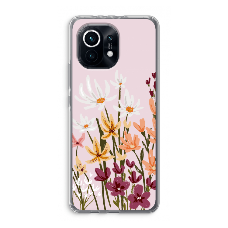 Painted wildflowers: Xiaomi Mi 11 Transparant Hoesje