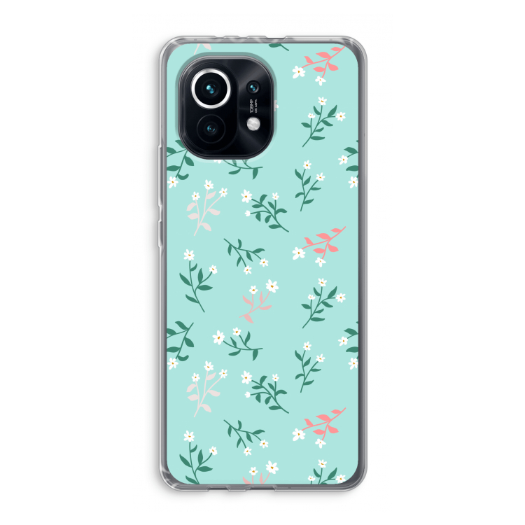 Small white flowers: Xiaomi Mi 11 Transparant Hoesje