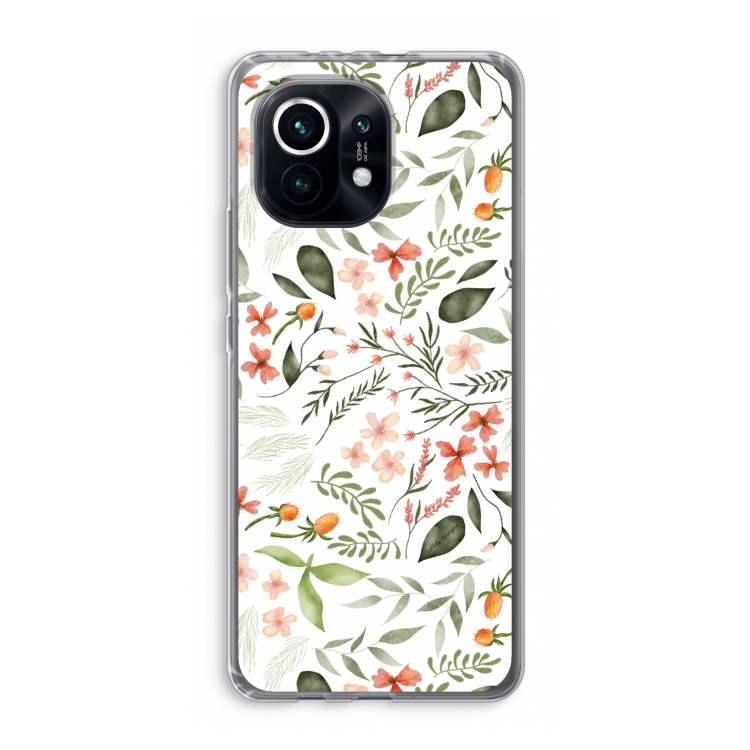 Sweet little flowers: Xiaomi Mi 11 Transparant Hoesje