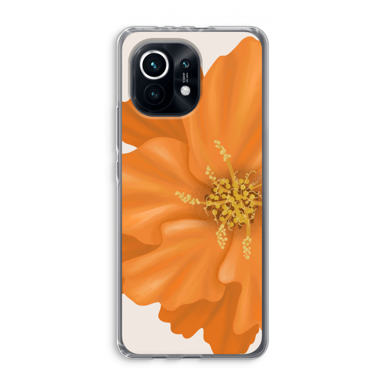 Orange Ellila flower: Xiaomi Mi 11 Transparant Hoesje