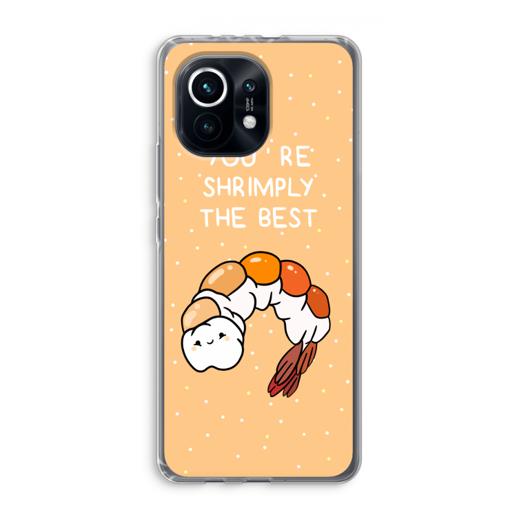 You're Shrimply The Best: Xiaomi Mi 11 Transparant Hoesje