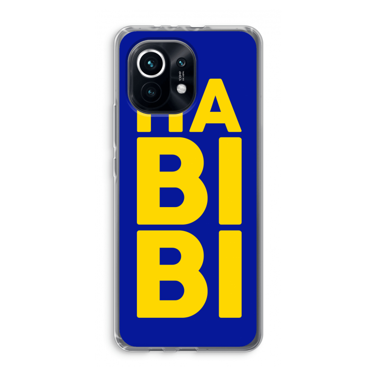 Habibi Blue: Xiaomi Mi 11 Transparant Hoesje