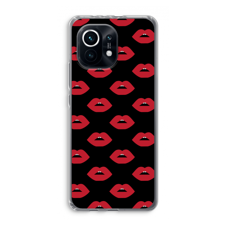 Lips: Xiaomi Mi 11 Transparant Hoesje