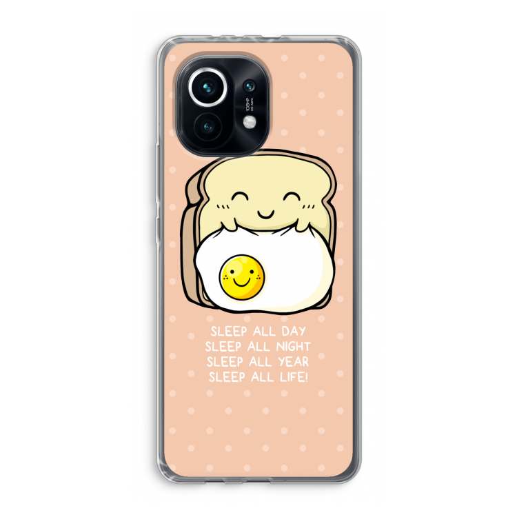 Sleep All Day: Xiaomi Mi 11 Transparant Hoesje