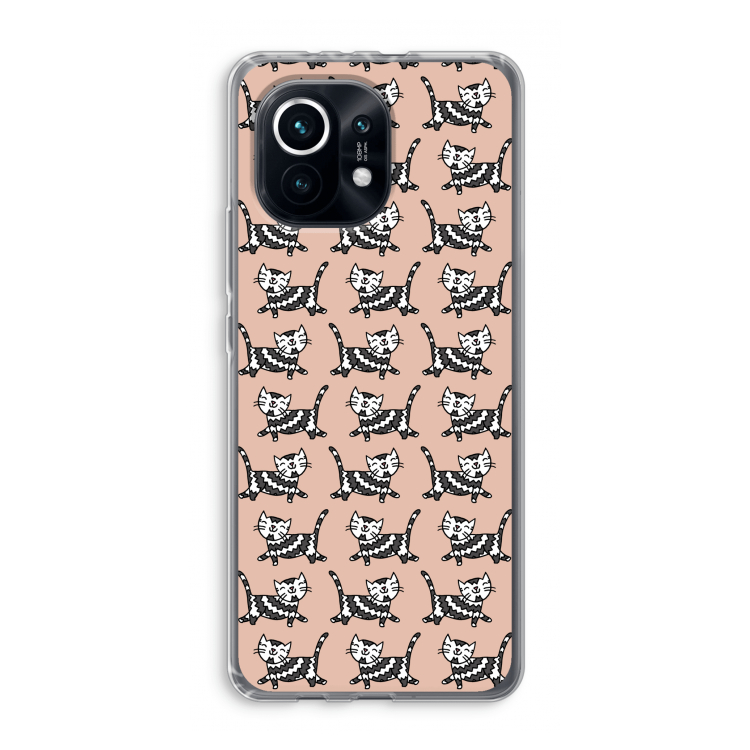 Zwarte poes: Xiaomi Mi 11 Transparant Hoesje