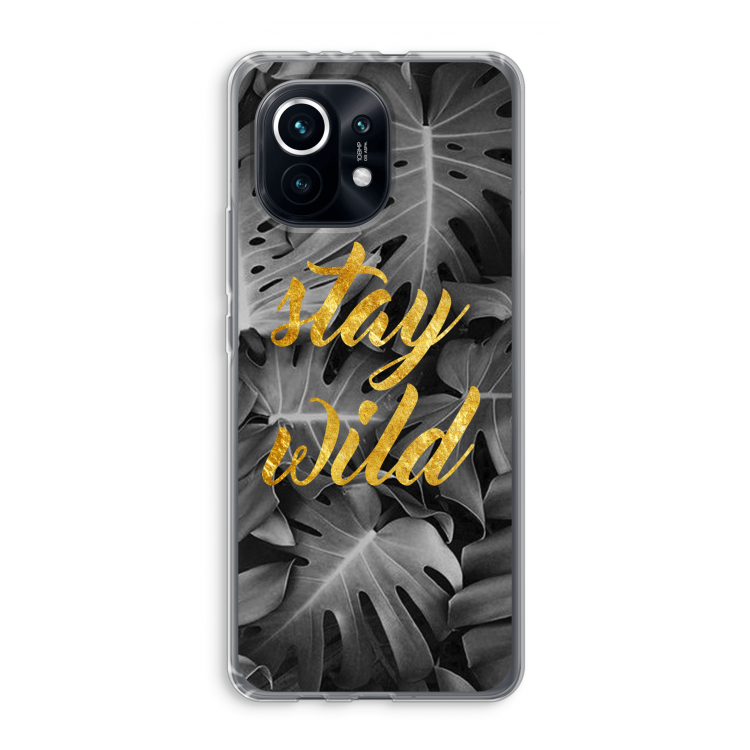 Stay wild: Xiaomi Mi 11 Transparant Hoesje