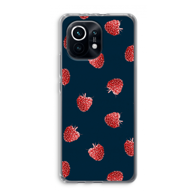 Framboosjes: Xiaomi Mi 11 Transparant Hoesje