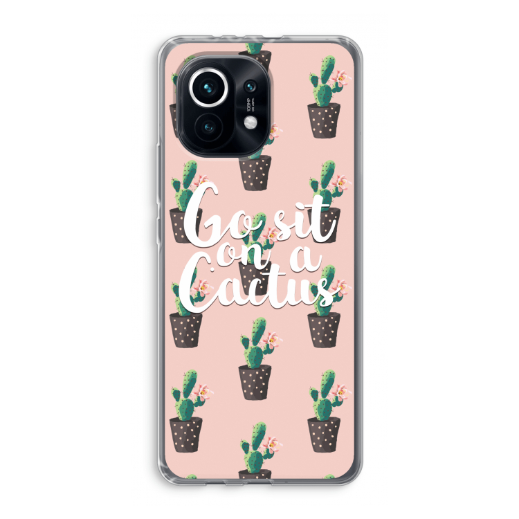 Cactus quote: Xiaomi Mi 11 Transparant Hoesje