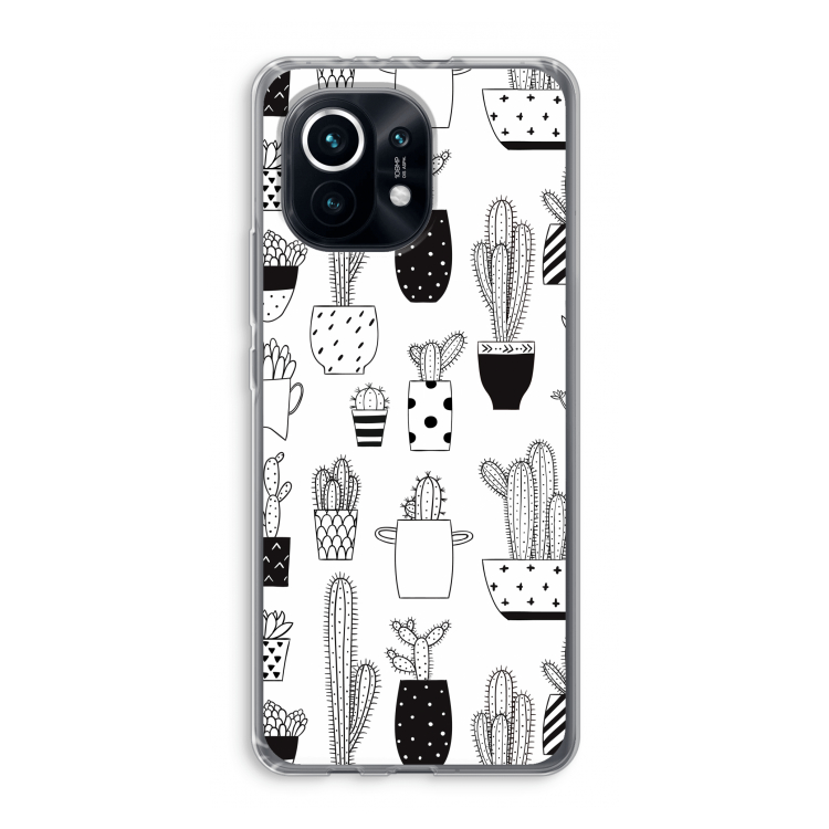 Cactusmotief: Xiaomi Mi 11 Transparant Hoesje