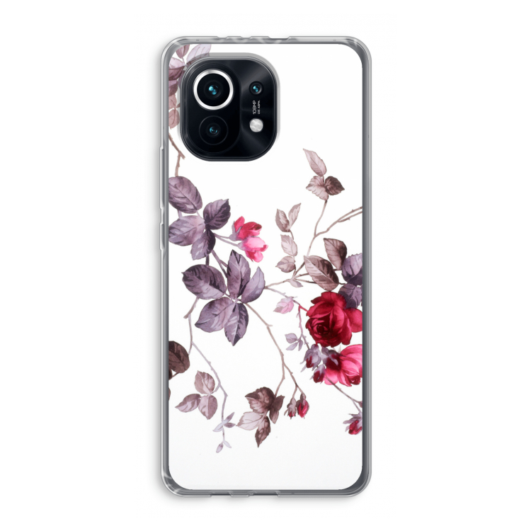 Mooie bloemen: Xiaomi Mi 11 Transparant Hoesje