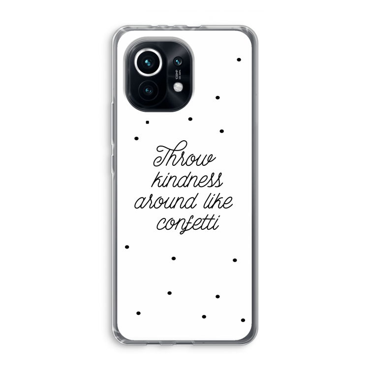 Confetti: Xiaomi Mi 11 Transparant Hoesje