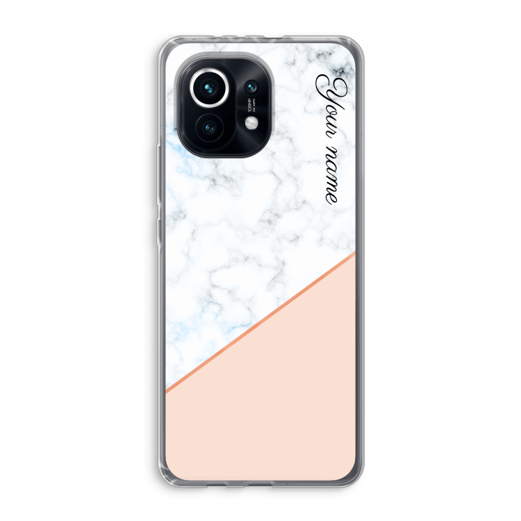 Marmer in stijl: Xiaomi Mi 11 Transparant Hoesje