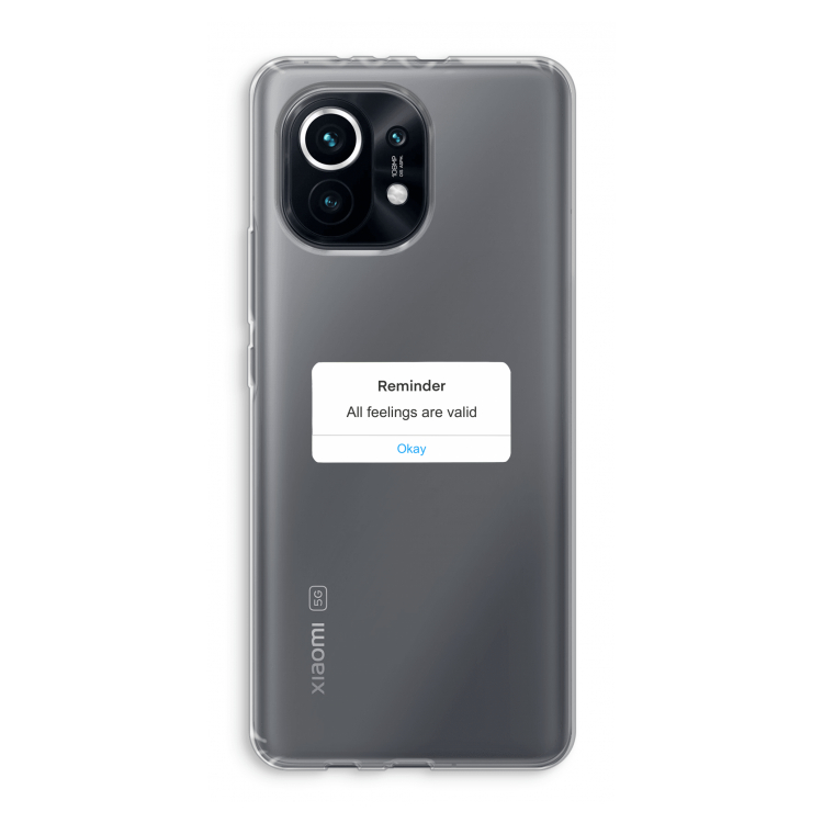 Reminder: Xiaomi Mi 11 Transparant Hoesje