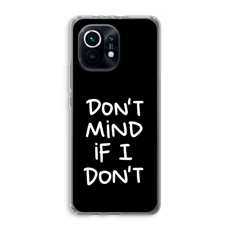 Don't Mind: Xiaomi Mi 11 Transparant Hoesje