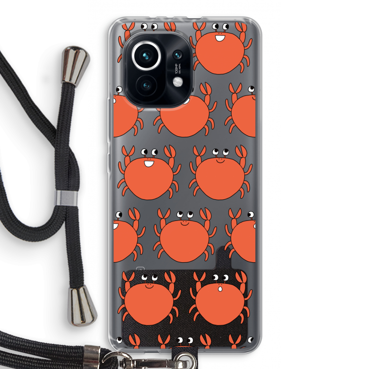 Krab: Xiaomi Mi 11 Transparant Hoesje met koord