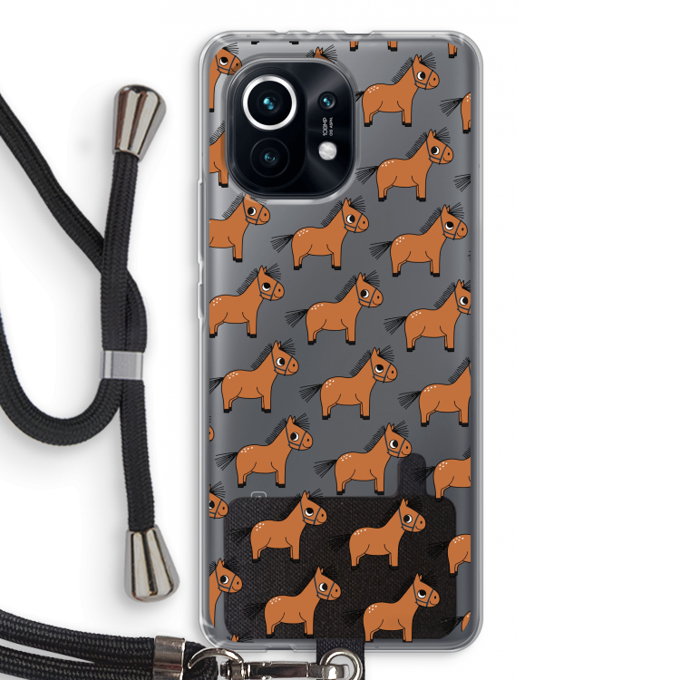 Pony: Xiaomi Mi 11 Transparant Hoesje met koord