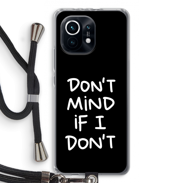 Don't Mind: Xiaomi Mi 11 Transparant Hoesje met koord