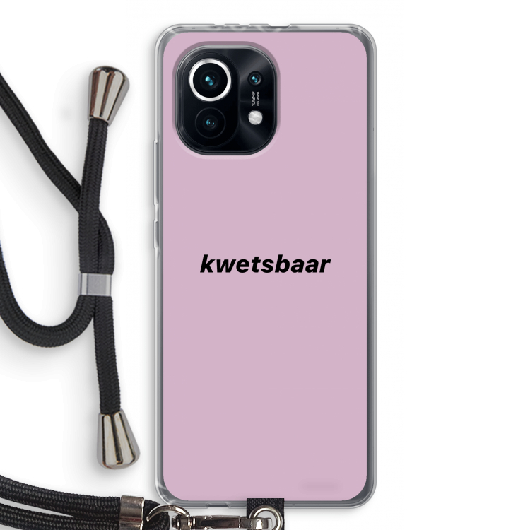 kwetsbaar: Xiaomi Mi 11 Transparant Hoesje met koord