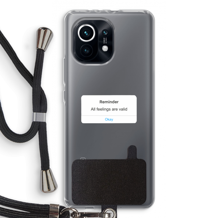 Reminder: Xiaomi Mi 11 Transparant Hoesje met koord